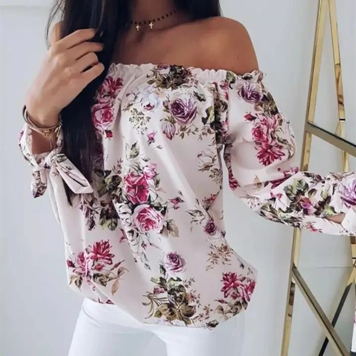 Женский топ с открытыми плечами Modecrush повседневный бандажный и вырезом лодочкой