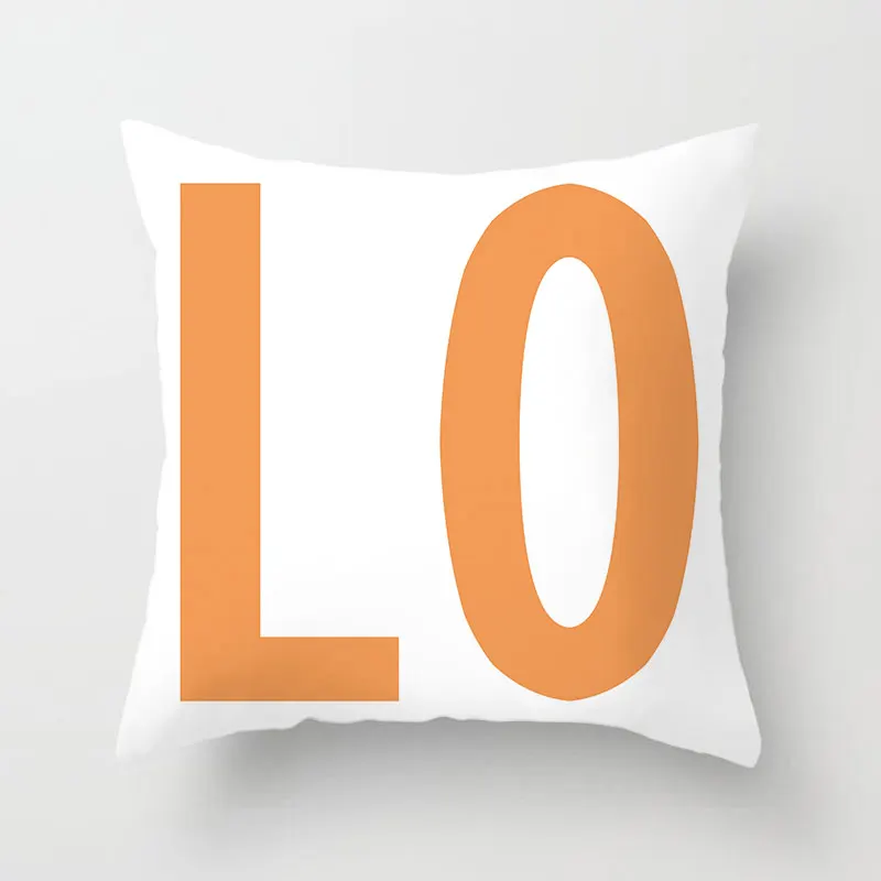 Houspace Чехлы положительных слов полиэстер Пич скин накидка для подушки диван