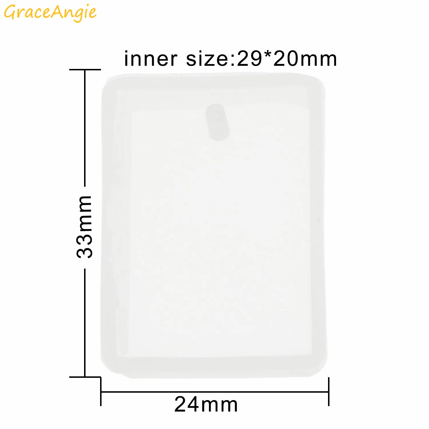 53995-C GraceAngie 5 шт./лот геометрическая форма с силиконовая форма с отверстиями Овальный Круглый квадратный литье очаровательные формы DIY кулон бусины ювелирные изделия инструменты - Цвет: 53995-C