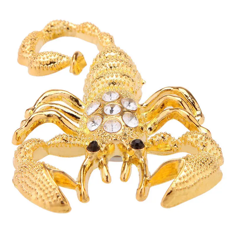 3D автомобильные наклейки в форме скорпиона Эмблемы Металлическая Наклейка