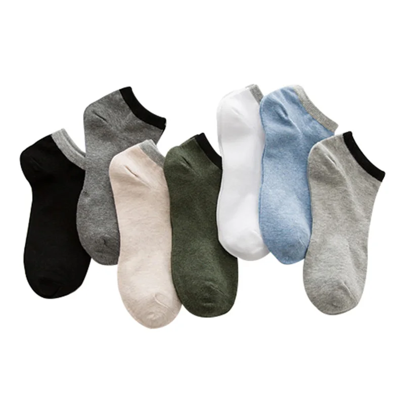 Носки мужские дышащие 5 пар, повседневные брендовые, прочные, классические, летние