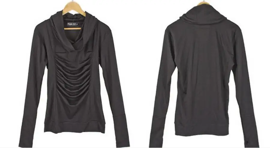 

S-5XL!!!The spring and autumn period and the cultivate one's morality men long sleeve T-shirt non-mainstream nightclub stage cos