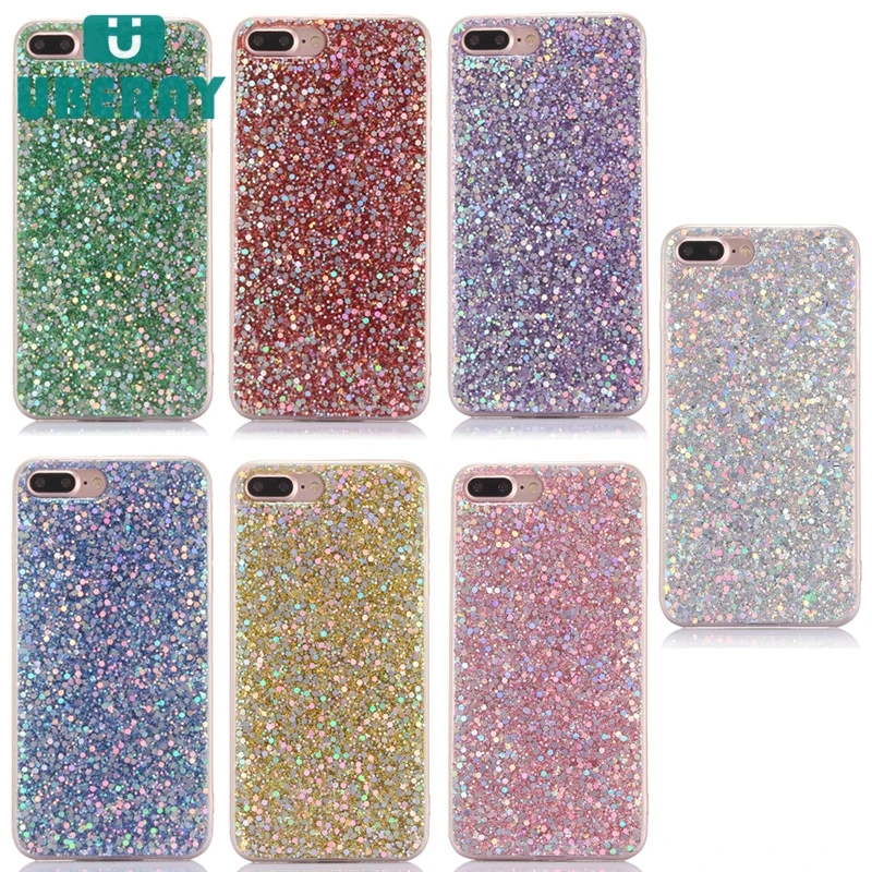 Эпоксидный динамический жидкий Блестящий песок зыбучий чехол для телефона iPhone X 6