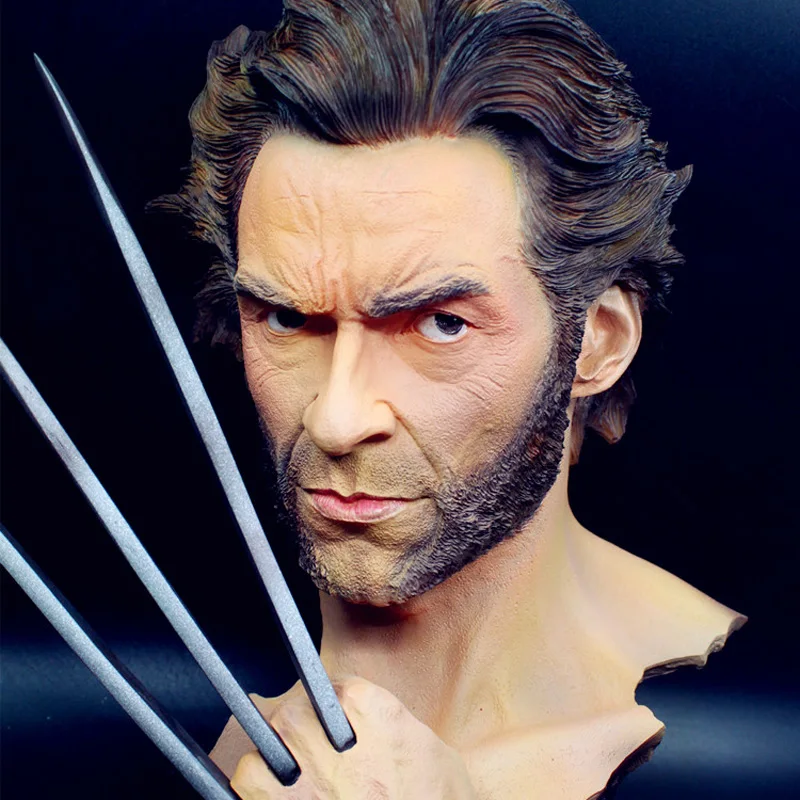 Прохладный X-MEN три цвета Wrongler Хью Джекман имитация Медь Статуя Бюст украшения модель подарок на день рождения