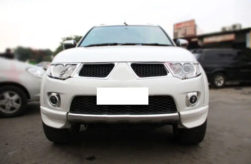 ABS Пластик автомобиля спереди соты гриль Установите для Mitsubishi Pajero Sport 2009-2015 |