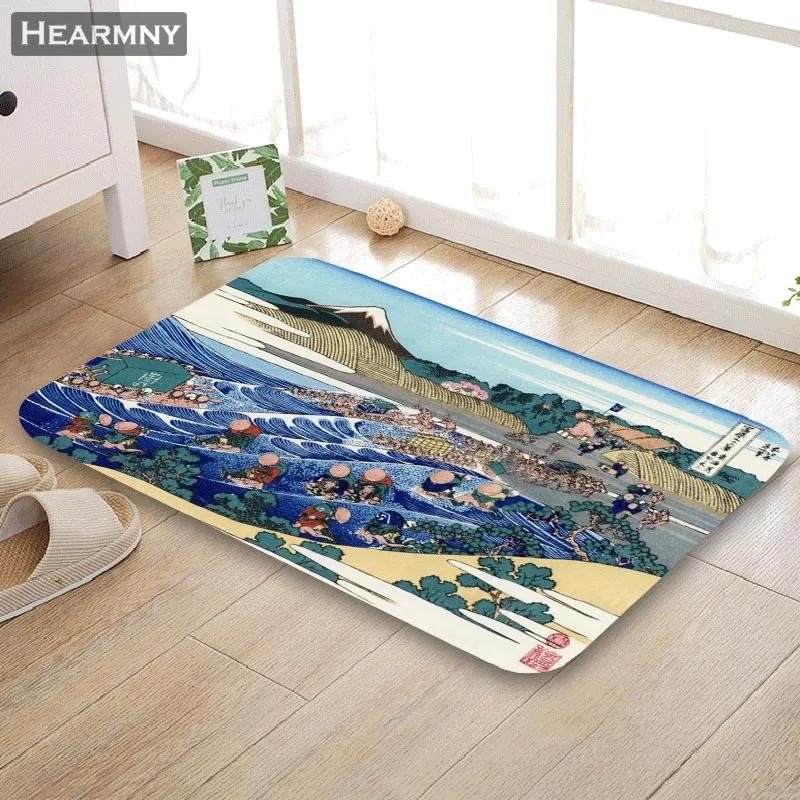 Новое поступление коврик HEARMNY Ukiyo E домашний машинного изготовления