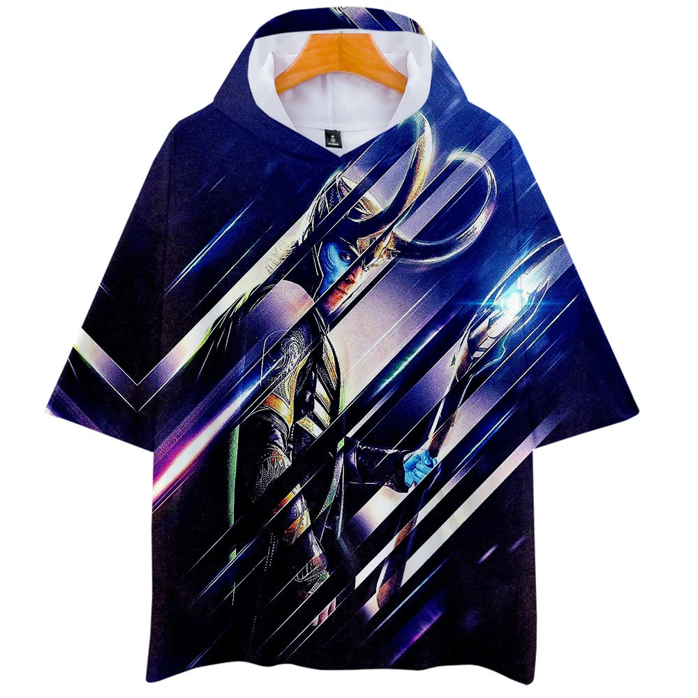 Локи злодей герой Косплей с капюшоном футболка анимек какарот cos Горячая