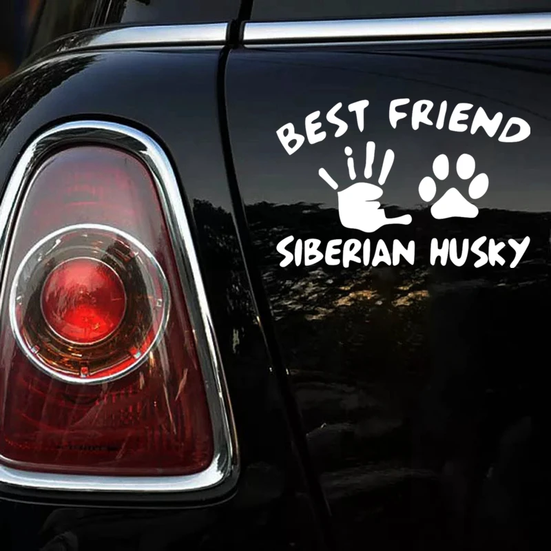 CK2439#15*22 5см наклейки на авто best friend siberian husky водонепроницаемые машину наклейка для