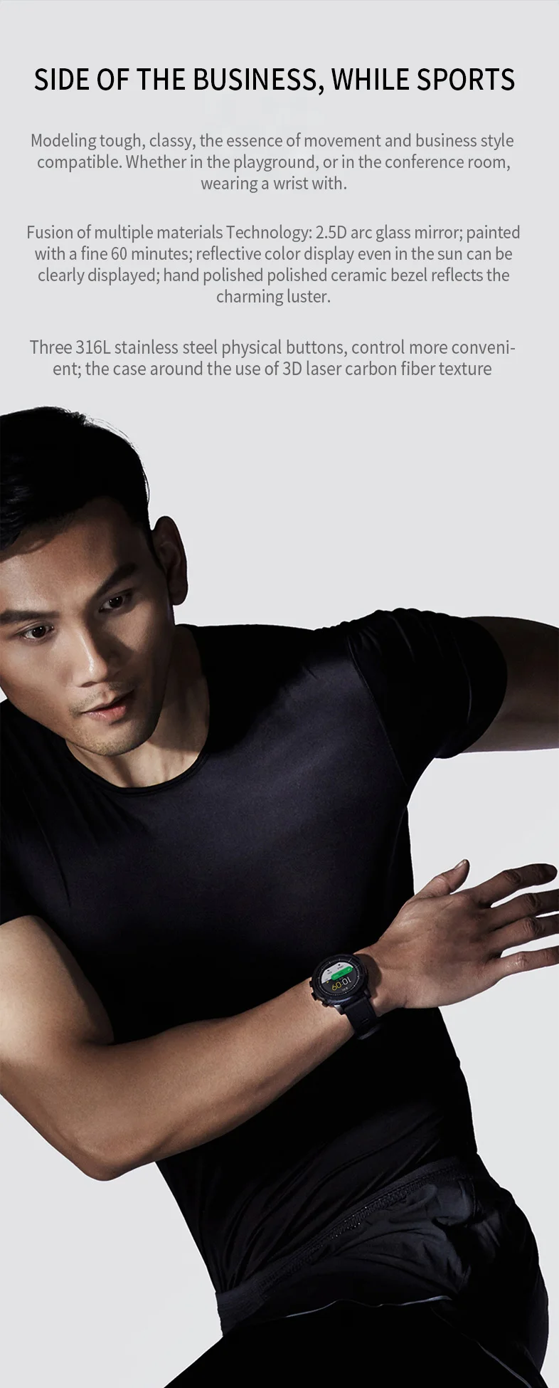 Xiaomi HUAMI AMAZFIT Strato спортивные часы 2 Bluetooth gps 512 МБ/4 ГБ 11 видов спортивных режимов 5 АТМ водонепроницаемость для Android iOS