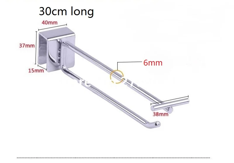 (100 pcs/pack ) 30cm Length 6mm Diameter security strips wallmounted display hook lock