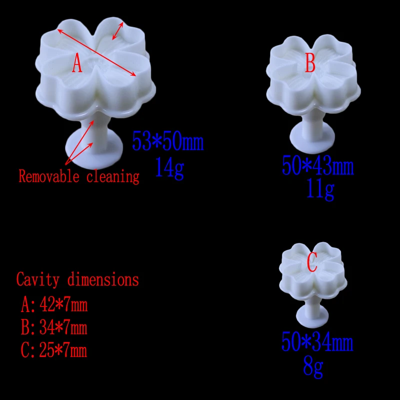 3 шт./компл. формы в форме сердца любовь шоколадная бабочка торт порезанная форма