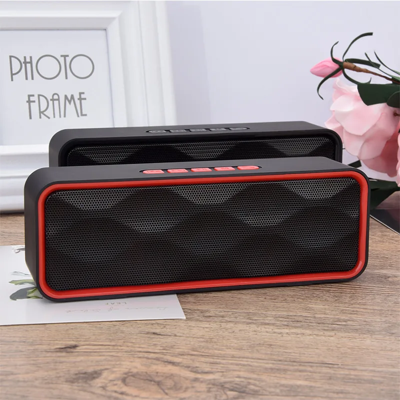 SC211 Bluetooth динамик портативный Bluetooth Колонка громкий динамик с микрофоном Музыкальная Коробка модель поддержка TF AUX FM радио для телефона ПК