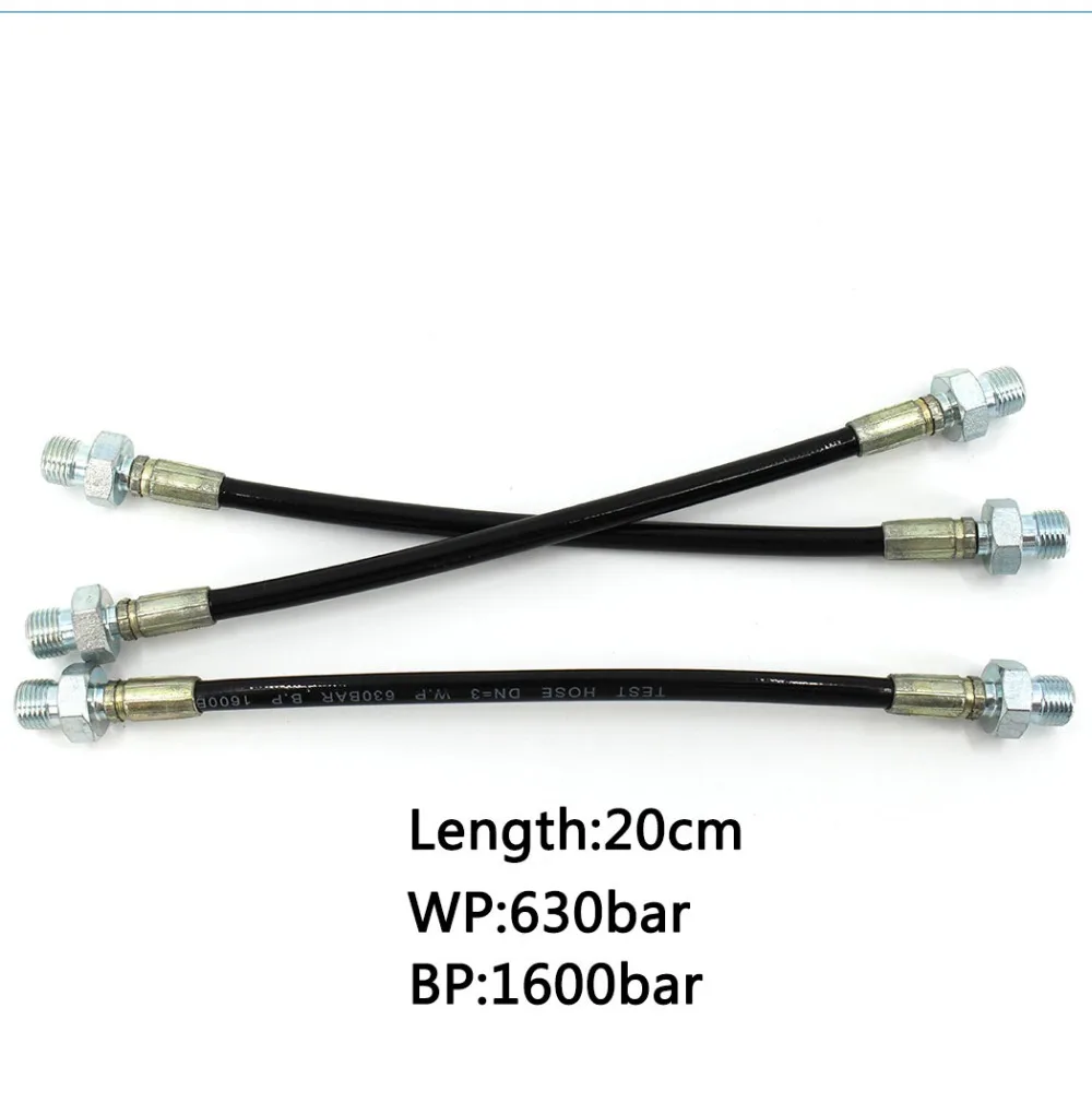 PCP Airforce пневматическое устройство 20 см длинный шланг высокого давления для заправки воздуха M10x1 наружная резьба Нейлон прочный черный прямой шланг