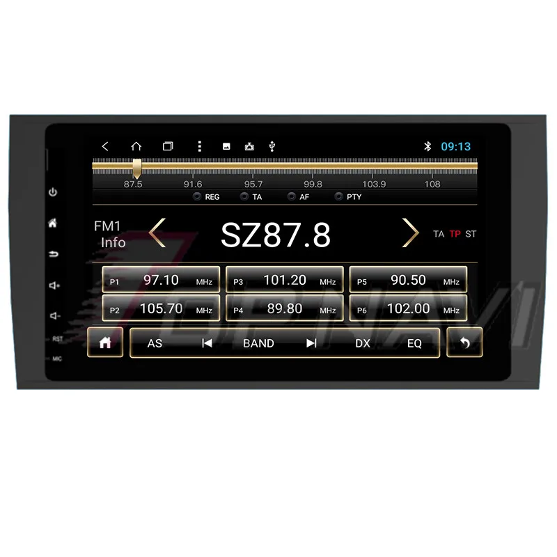 Автомобильный GPS-навигатор TOPNAVI 8 дюймов Android 1 для Porsche Cayenne 2003 2004 2005 2006 2007 2008 2009 2010