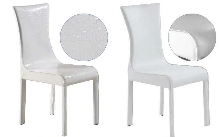 MYBESTFURN простая из искусственной кожи стулья Комплект для обеденного стола