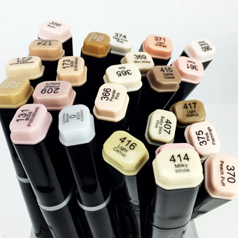 Finecolour EF102 480 цветов чернила на спиртовой основе мягкая кисть набросок