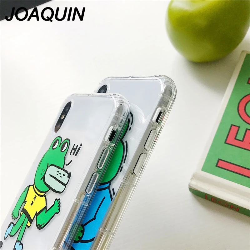 Cartoon Animal Phone Case For iphone 6 7 X 8 Cute Couple Crocodile Back Soft TPU Cover Cases 6s Plus |
