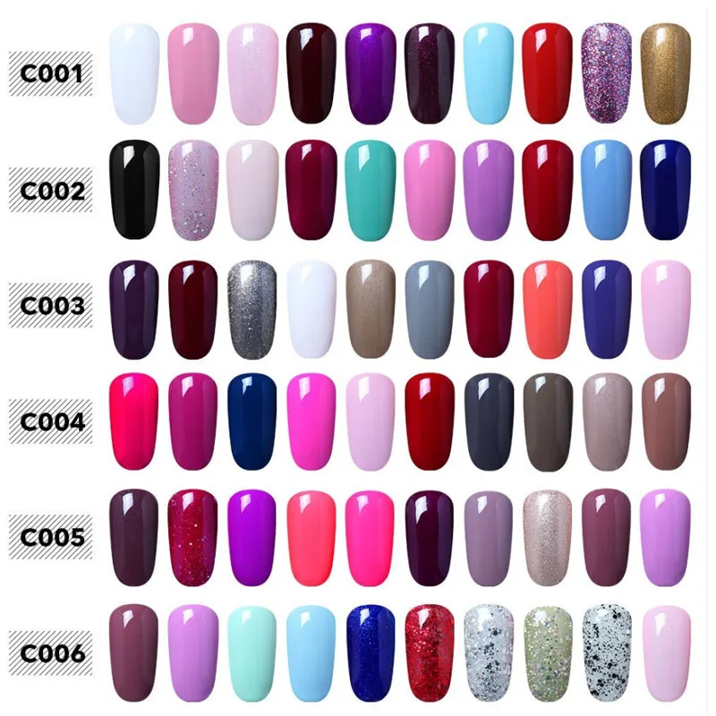 CLAVUZ хит продаж полуперманентный 58 цветов лак для ногтей гель подарок на день