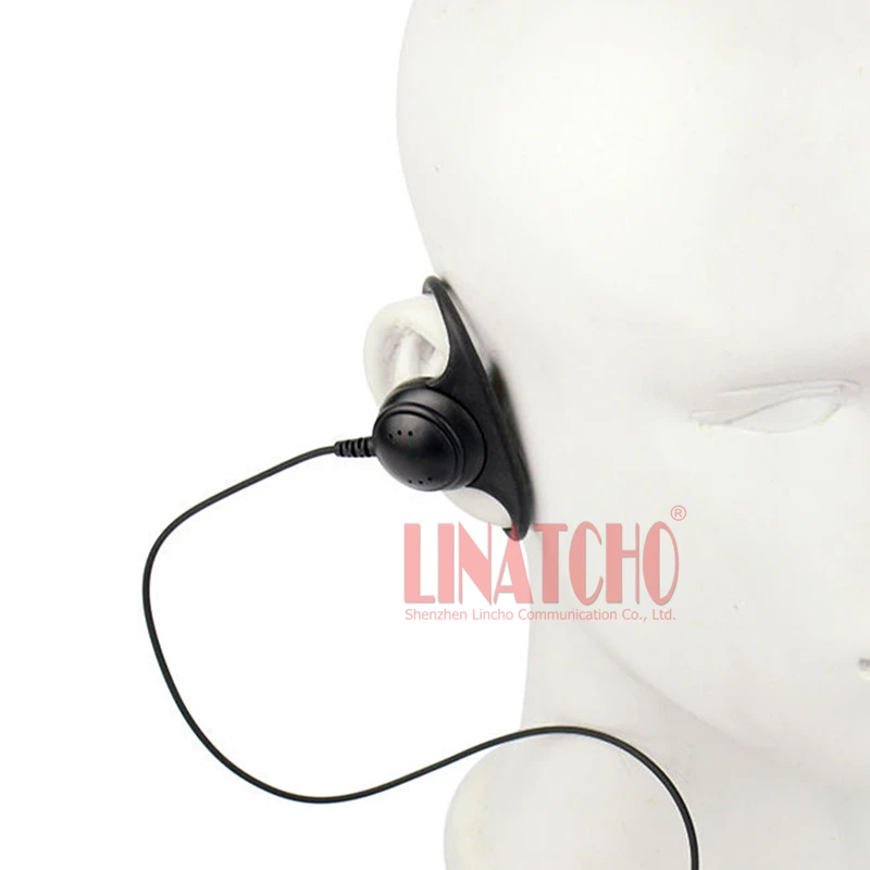 good quality D-shape PTT VOX mic walkie talkie interphone ham two way radio headset CP88 CP100 CP150