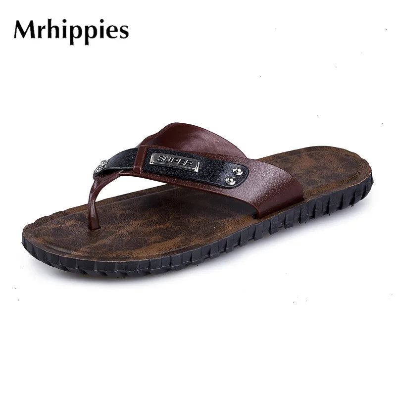 2017 мужские вьетнамки сандалии резиновая Повседневная Мужская обувь Летняя мода