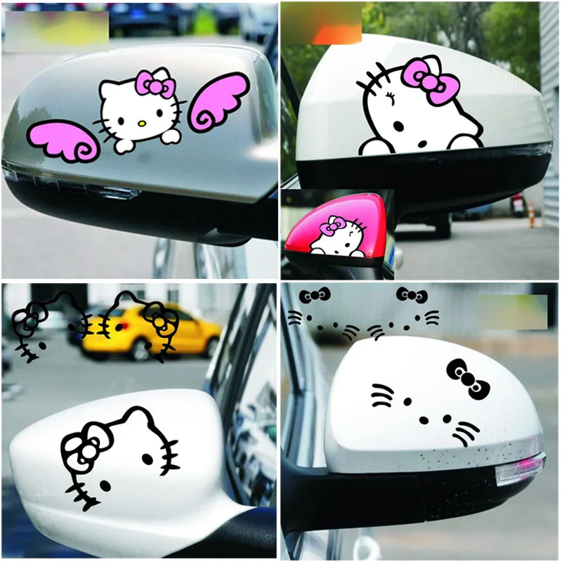 1 пара модные новые милые 3D мультфильм Hello Kitty водонепроницаемый отражающие