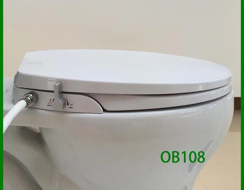 Не электрический туалет биде сиденье Washlet двойной сопла распылителя доставки-американских удлиненные стиль / круглый стиль стандартный туалет чехол для унитаза душ биде шланг для гигиенический душ биде портативное