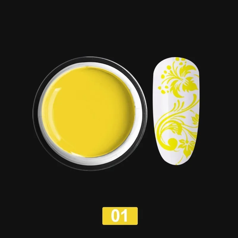 01 Beautilux 1 шт ногтей штамповка гель УФ; светодиоды ; ногти печать переводной гель замочить от Гель-лак для дизайна ногтей 6 г - Цвет: 01