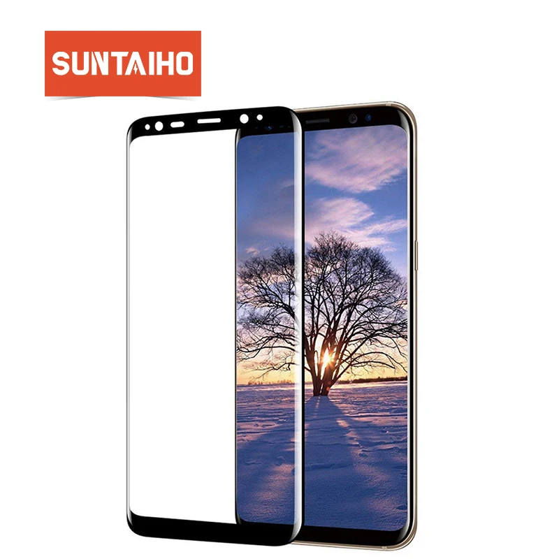 Suntaiho 3D полное покрытие закаленное стекло для samsung Galaxy note9 A8 Защитная пленка для экрана Galaxy A5 A3 стеклянная пленка