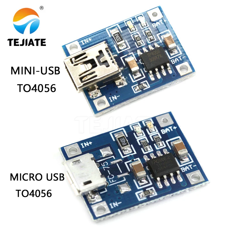 Зарядная плата TP4056 1A Lipo для аккумулятора модуль зарядного устройства литиевой