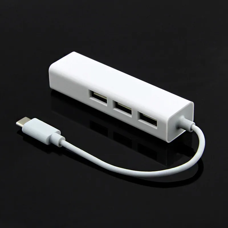 CARPRIE usb 3.1 Type C USB to RJ45 Ethernet LAN адаптер с 3 портовыми концентраторами для удобства