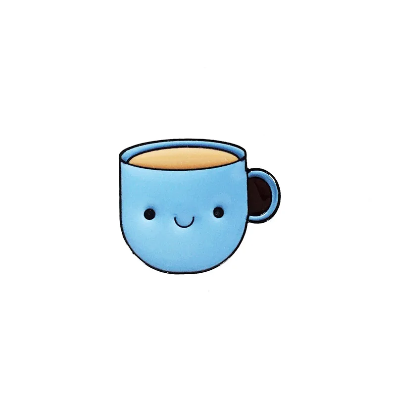 style1 Мода мультфильм замок кошка металлическая брошь с эмалью восхитительный киви торт индейка значок булавка модный Гламурные ювелирные изделия Аксессуары подарок - Окраска металла: style1