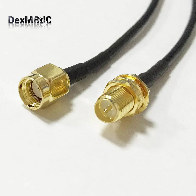 1 шт. WI-FI маршрутизатор кабель RP-SMA со штекера на гнездо Гайка для RP-SMA с разъемом «папа» RG174 30 см/50 см/100 см по оптовой цене быстрая