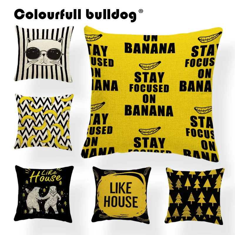 

Подушка с геометрическим рисунком, Наволочка на подушку в стиле Дня Святого Валентина, с откидывающейся спинкой в форме банана, подарки для ...