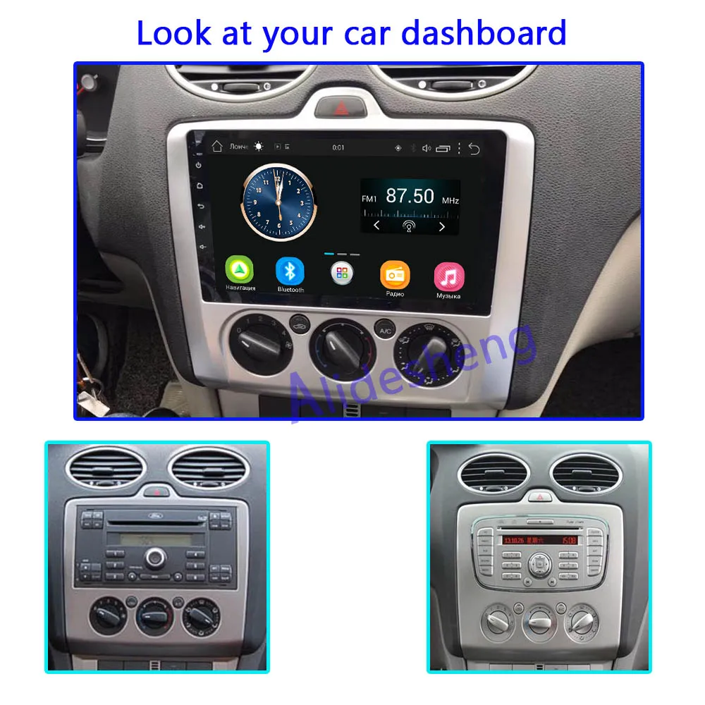 Автомагнитола для Ford Focus Exi MT Android 8 1 мультимедийный плеер AT Mk2 Mk3 2004 2005 2006 2007 2008 2009 2010