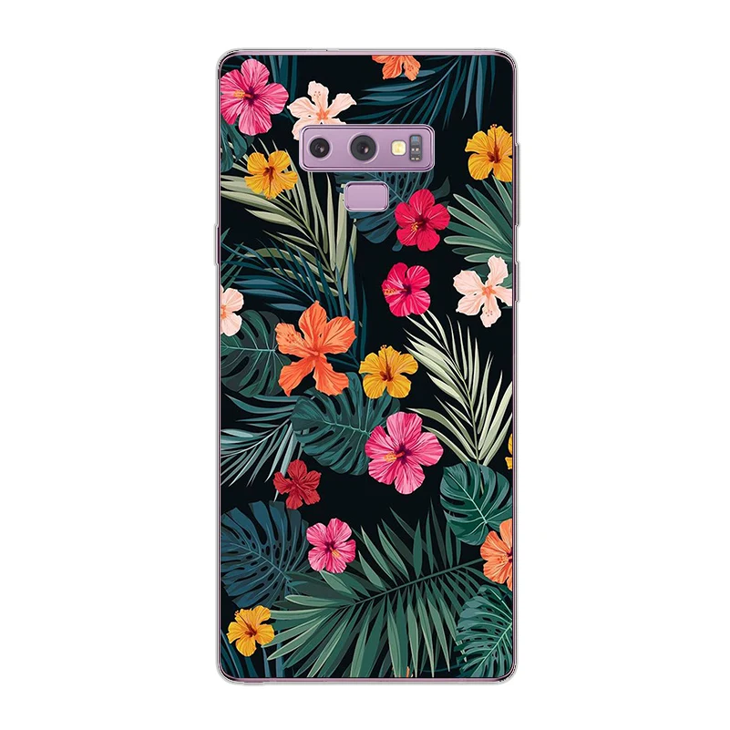 Ciciber чехол для телефона Samsung Galaxy Note 9 8 5 4 3 Note9 Note8 Note5 Мягкий ТПУ Flower |