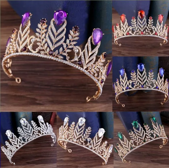 Новинка белый фиолетовый зеленый бисер диадема в виде короны повязка на голову