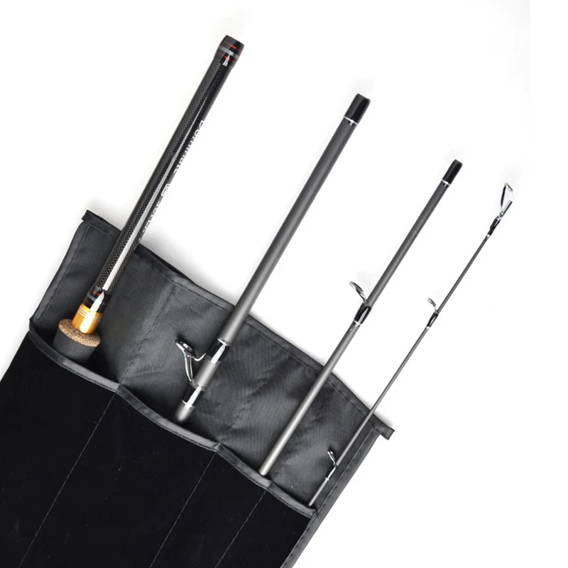 Рыболовная удочка Burle для путешествий спиннинговое литье с чехлом 99% Углеволокно