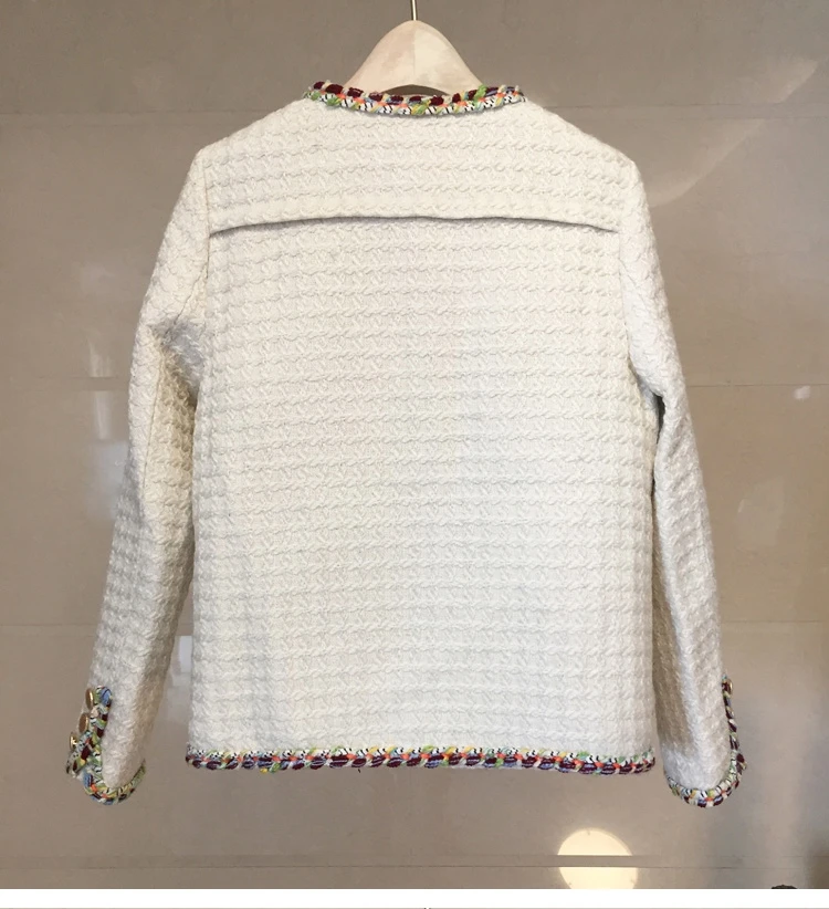 Бренд NIWIY, осенняя твидовая Черная куртка ручной работы, Chaquetas Mujer Primavera,, зимнее черное Женское пальто, Casaco Feminino K9065