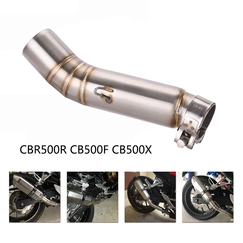 Выхлопная труба для мотоцикла Honda CBR500R CB500F CB500X средняя из нержавеющей стали 51 мм |