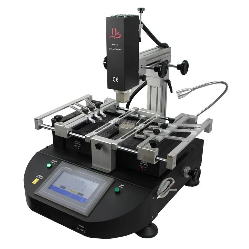 

4500W LY-5830C touch screen BGA Rework Station hot air 3 zones for Laptop Motherboard Chip Repair, free tax to Russia