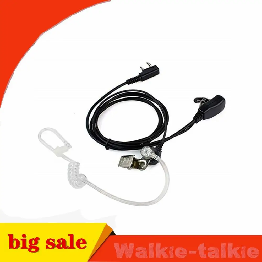 2 шт. Акустическая трубка PTT Mic 2Pin наушники иди и болтай Walkie Talkie гарнитура для Kenwood