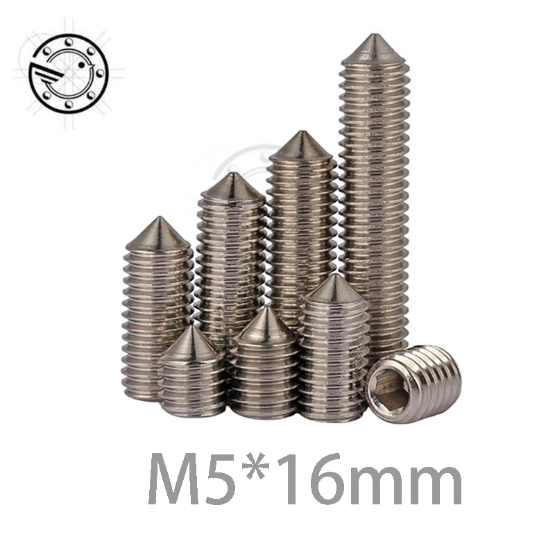 Шестигранная головка M5 из нержавеющей стали 50 шт. шестигранные болты крепежные