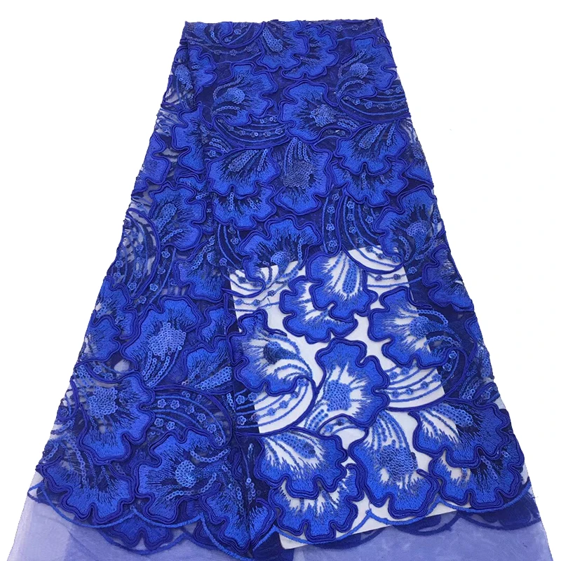 Нигерийское французское кружевное полотно расшитое блестками 1223 для вечеринки