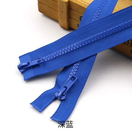 Dark Blue 5# разъемная застежка-молния с двойными концами застежкой-молнией застежка-молния смолаы Meete открытого конца 60/70/80/120/150/200 см набор «сделай сам» для спальные мешки диван одежды палатка прошитая вручную - Цвет: Dark Blue