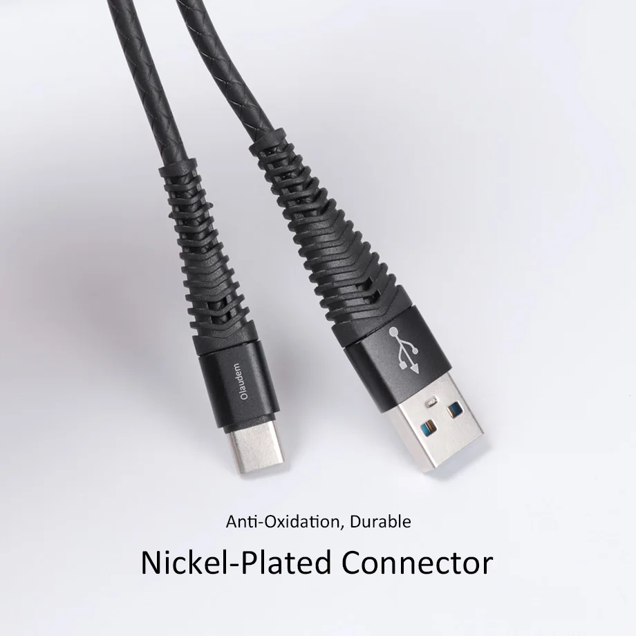 Olaudem USB Тип C кабель для samsung S8 ПВХ данных Шнур зарядки телефона huawei P20 мобильный