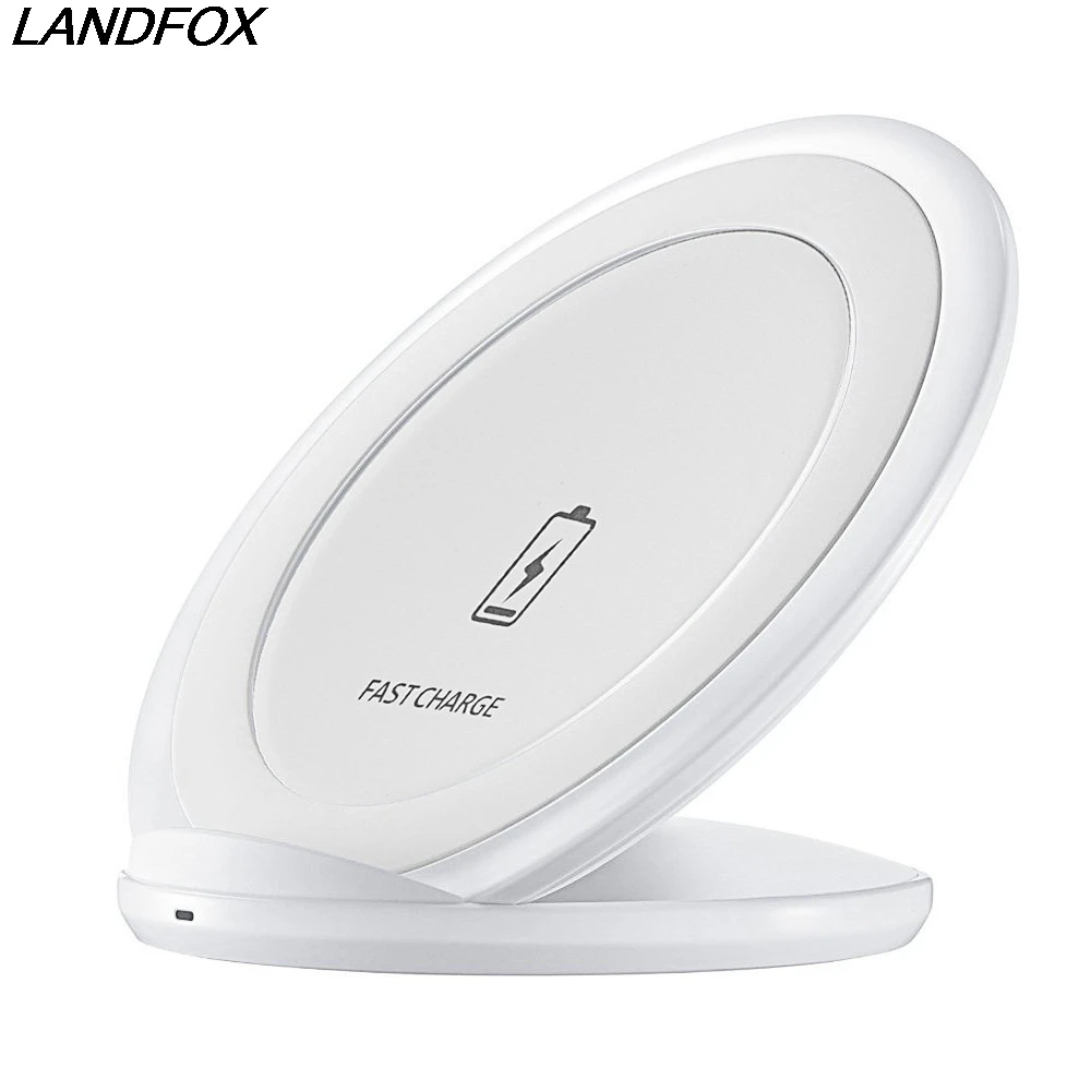 Беспроводная зарядная док станция LANDFOX для Samsung Note 8 S8 iPhone X/8 Plus oneplus 2020|qi wireless