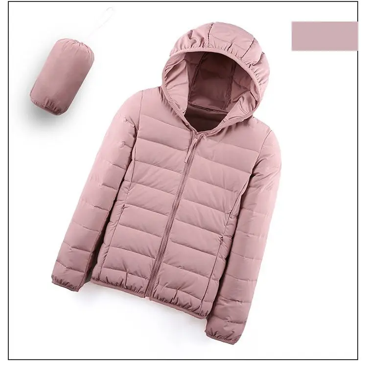 pink NewBang, женские пуховики, ультра-светильник, на утином пуху, Женская матовая ткань, светильник, пальто с капюшоном, Женская ветровка, парка, плюс пальто - Цвет: pink
