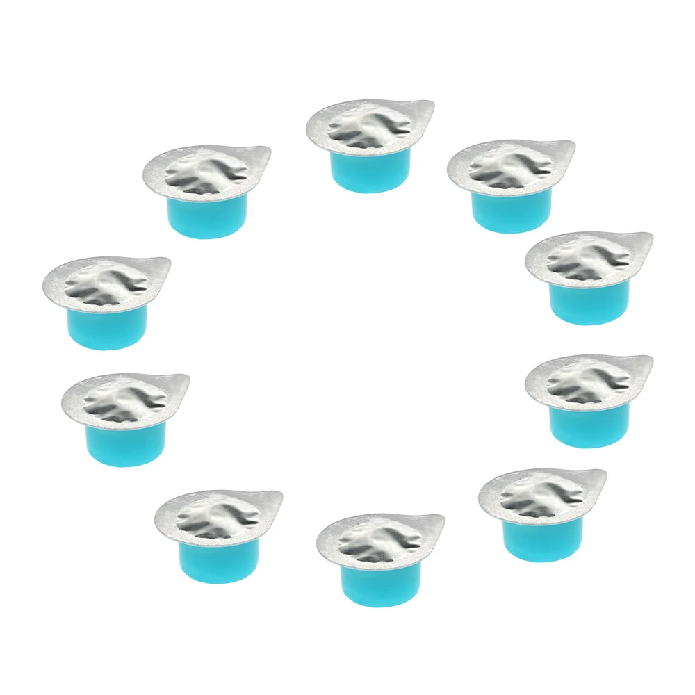 Blue-Mint 10 шт., отбеливающий полироль для зубов, Полировальная паста для зубов, Отбеливающий лак для зубов, зернистость мяты, апельсина, ванили, вкус для чистки зубов - Цвет: Blue-Mint