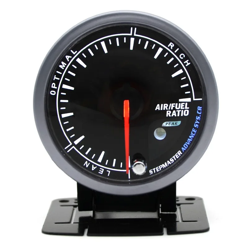 Air fuel ratio 60 мм черный уход за кожей лица Boost turbo/вода/Температура масла/Масляный Пресс/вольтметр/коэффициент воздушного топлива/Температура выхлопных газов/Тахометр Датчик двойной светодиодный цвет - Цвет: Air fuel ratio
