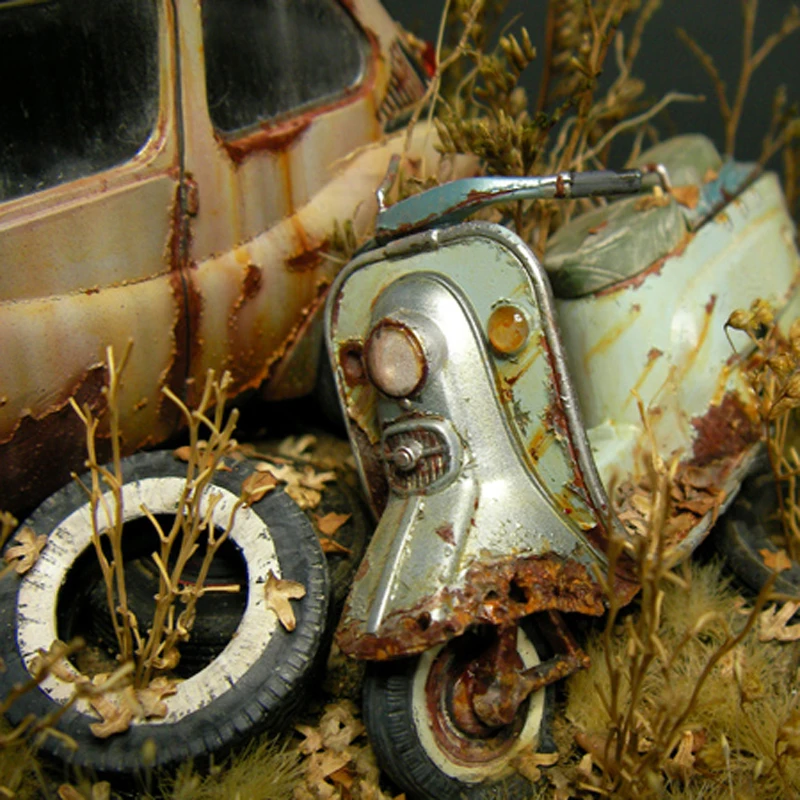 

Soldiers Model Scene Natural leaf litter Scale Models Simulation Birch Leaf Leaves The Effect Sand Scene Dedicated